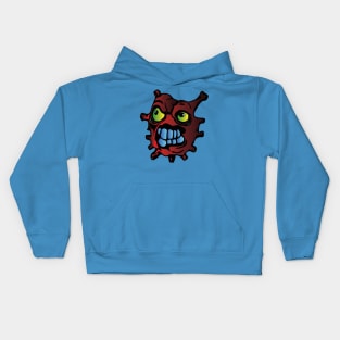 Virus with big teeth Kids Hoodie